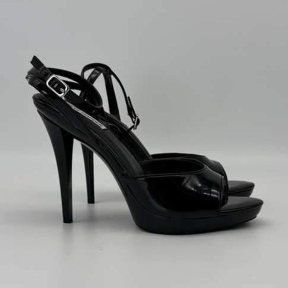 Steve Madden Kitten Black Patent High Heel Sandals - Women's Size 9.5 - NWT - Picture 4 of 6